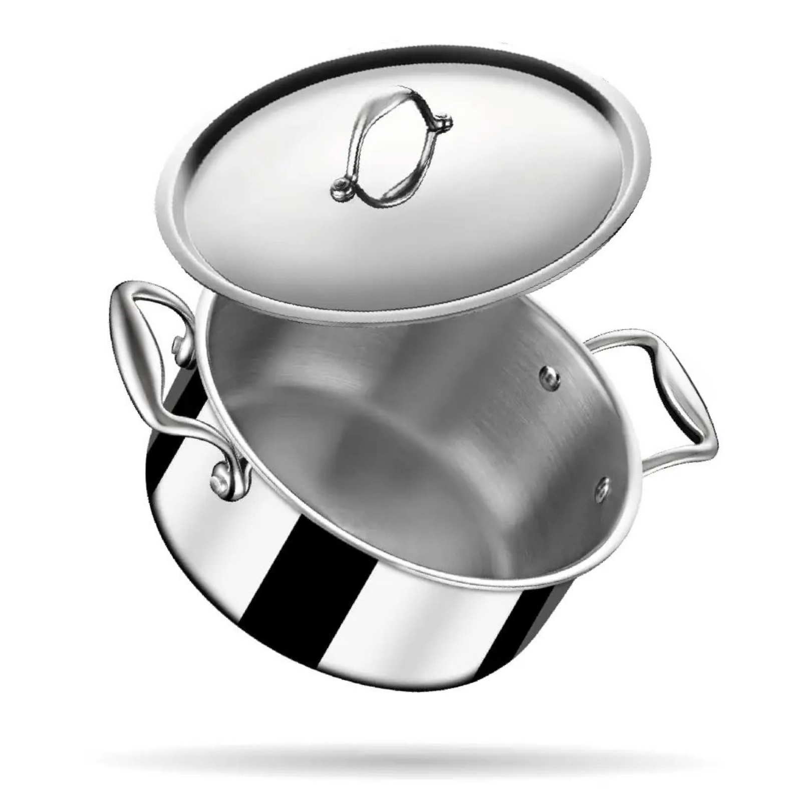 Faitout 28 cm Inox 18/10 Triply Collection La Gamme PRO NAP00397 - Napoléon Impérial